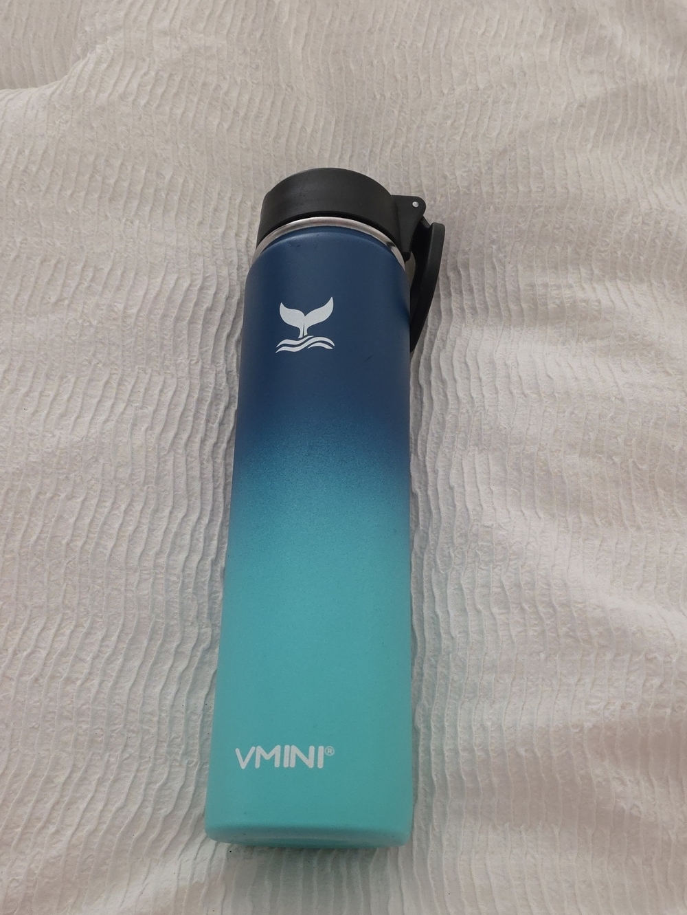 Therm Bottle Ombre Blue Aqua Water Bottle - Insulated Travel Flask